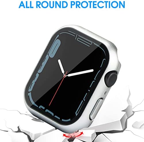 Tiorecime 28 пакет кутија за Apple Watch Series 3/2/1 38mm со заштитен стаклен екран заштитник, ултра-тенки шок-отпорен тврд компјутер