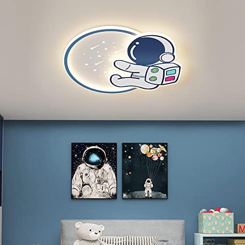 Dlsixyi модерни LED лустери цртани филмови астронаут тавански ламба нордиска детска соба момчиња девојки спална соба симпатична креативна