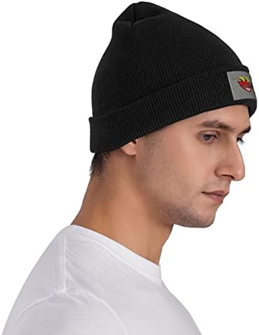 Лил Дарки плетена капа зимско лето топло череп капа за жени и машка бина -капа црна