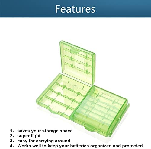 10 парчиња 4 x x Држач За Батерии Организатор Кутија Зелена, Aicosineg