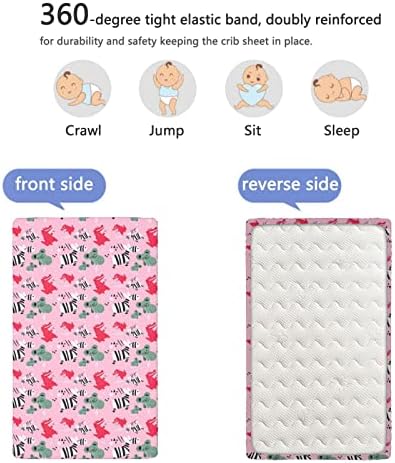 Расадник тематски вграден креветче за креветчиња, стандарден сад за креветчиња, ултра мек материјал-бебешки креветчиња за девојче или