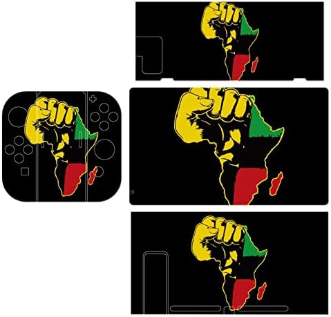 Африка мапа традиција прекинувач на налепница за кожа целосна обвивка за заштитени налепници за заштитени филмови