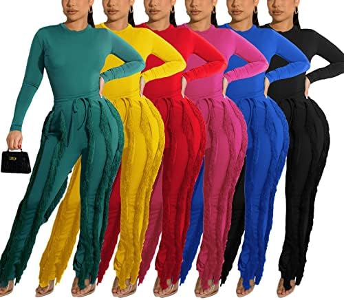 Фармерки на дното на Vakkest Bell за жени Флејл фармерки со висока половината за подигање плус големина искинати дупки за фармерки
