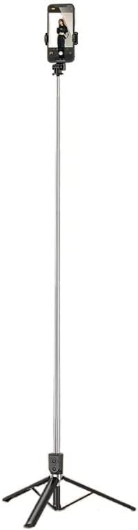 Royio Selfie Stick Long Extended Bluetooth безжичен селфи стап за стоп статива со преклопување со светло за полнење