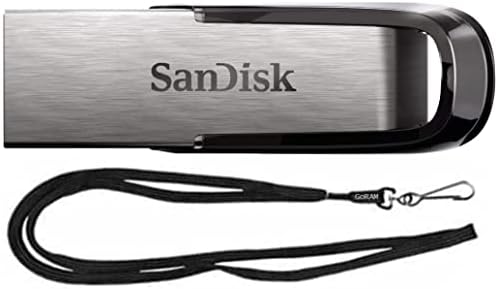 SANDISK 128gb Ultra Flair USB 3.0 Метален Флеш Диск SDCZ73 - 128g Пакет Со Goram Black Lanyard