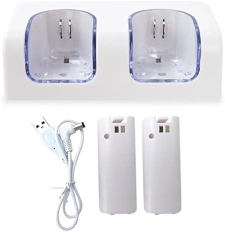 JRSHOME Wii Далечински Полнач Има 3-Оска Движење-Сензори Врска Со Далечинскиот Управувач да се користи Со Користење На Моќ И Комуникациски Функции