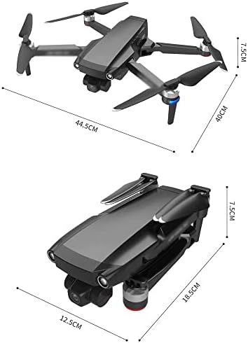 UJIKHSD GPS дрон со 3-оски само-стабилизирање на Gimbal 8K камера за возрасни-RC Quadcopter со автоматско враќање, следете ме, мотор