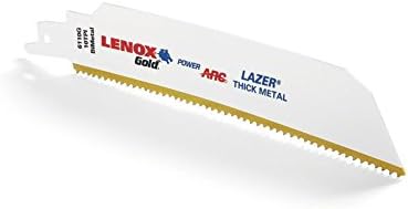 Lenox Tools 21064610 gr Златен напорен лак за возвратна сечило за пила, за густ метал, дрво, пластично сечење, 6-инчи, 10 TPI,