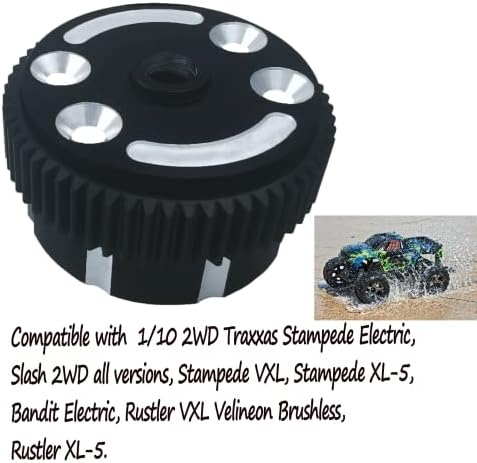 Надградба на Diff & Aluminum Transmission Case одговара за 1/10 Traxxas Slash 2WD, Rustler/VXL, Stampede/VXL, Bandit, Bigfoot.