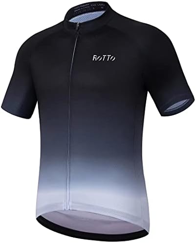 Rotto велосипедизам маички кошула за велосипедски кошула со кратки ракави во боја на бои