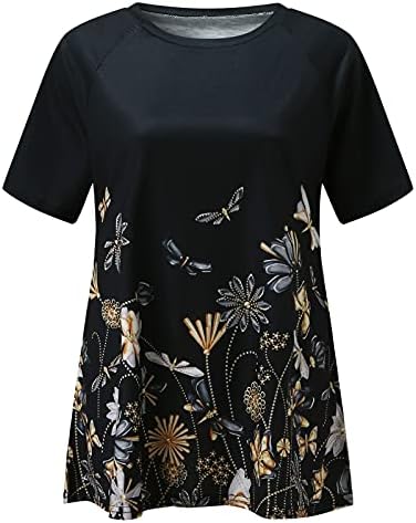 Fmе женски летен летен обичен маица фустани со кратки ракави занишани фустан