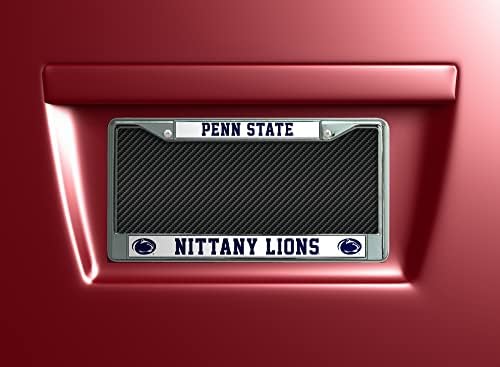 Rico Industries NCAA Penn State Nittany Lions Standard Chrome Record Plate, 6 x 12,25-инчи