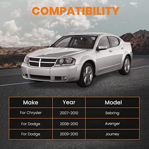 MaxPeedingRods Задна горна контрола на горната контрола за Chrysler Sebring 2007-2010, за Dodge Travely Avenger 2008-2010, 1 пар