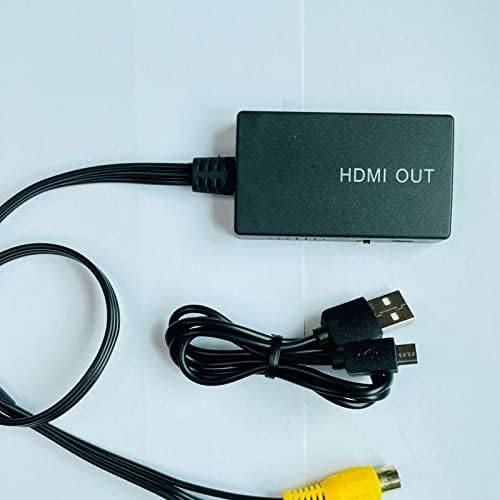 Yunnyp RCA ДО HDMI-Компатибилен Конвертор СО USB Кабел AV До HDMI - Компатибилен Адаптер Поддршка 1080p PAL/ NTSC