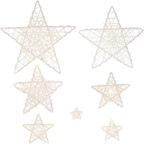 Додатоци во облик на рака во форма на рака, украси за украси на венецот starвезда занает: starsвезди на одмор orbs orbs плетени