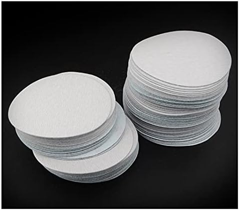 Sander Sandpaper 20 4-инчен 100мм бело тркалезно суво пескарење дискови, шкурка за шкурка 80-1000 дискови за пескарење на кука и јамка