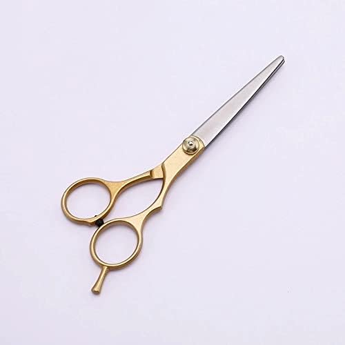 ZLXDP Златен професионален професионалец 6,0 инчи од не'рѓосувачки челик бербер сечење на коса за сечење ножици за ножици за ножици