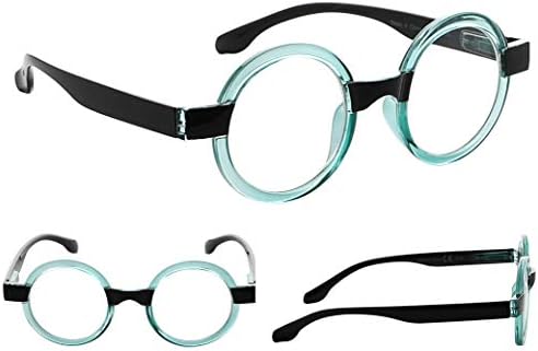 Gr8sight 4 пара слатки очила за читање за жени мали кружни леќи читатели очила мажи