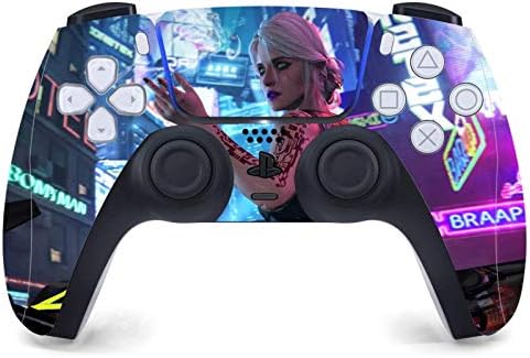 PS5 Конзола и контролор винил налепница за налепници за PlayStation 5 контролори - црна серија на издание на дискот
