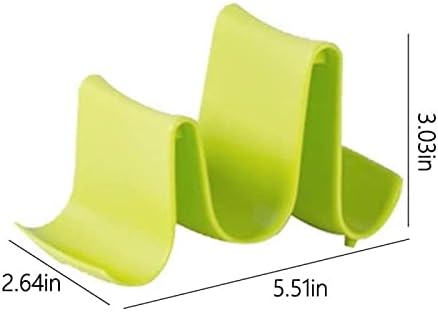 Xjjzs пластична кујна бранови облик сад тава обвивка за обвивка за обвивка држач за држачи за лажици лажица за складирање на лажица