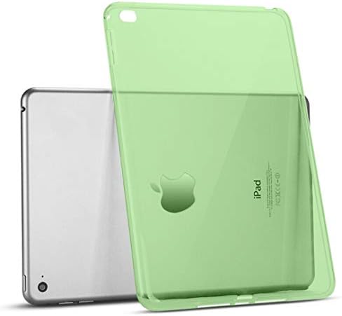 Jaorty Fit iPad Mini 4 2015 Case, Crystal Clear Soft TPU гел кутија со апсорпција на шок за Apple iPad Mini 4 7,9 инчи мека чиста, зелена