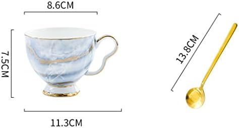 ZLXDP Златна текстура Нордиска коска Кина кафе сет чајник чаша керамичка чаша чаша сад кремаер чајник за чад