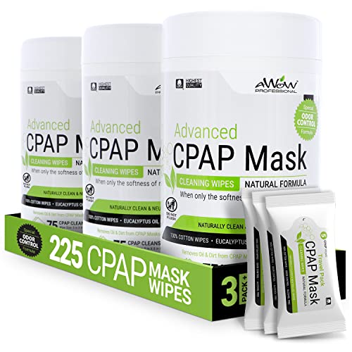 Зачудувачки марамчиња за чистење на маски за CPAP - Неоценета чистачка CPAP направена со памук, безбеден за сите маски за CPAP и маски