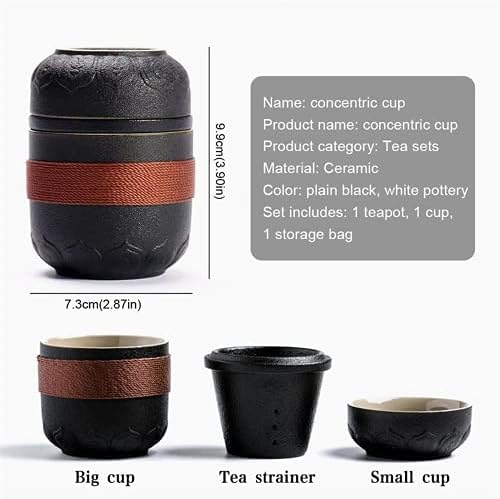 Paynan Portable Travel Travel Кинески кунг фу чај сет керамички чајник сет Гаиван чај чај церемонија на чај