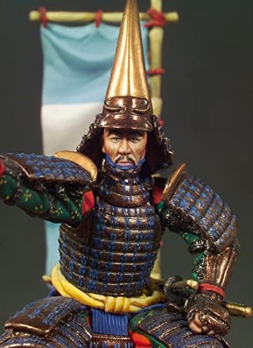 Гудмоел 1/32 Антички јапонски командант на самурајски командант смола модел на војник што не е воспоставен и необоен комплет за минијатурна