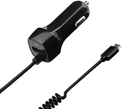 Полнач за полнач за автомобили Boxwave Компатибилен со безжични слушалки Logitech Zone - Coar Charger Plus, Coar Charger Extra USB порта со интегриран