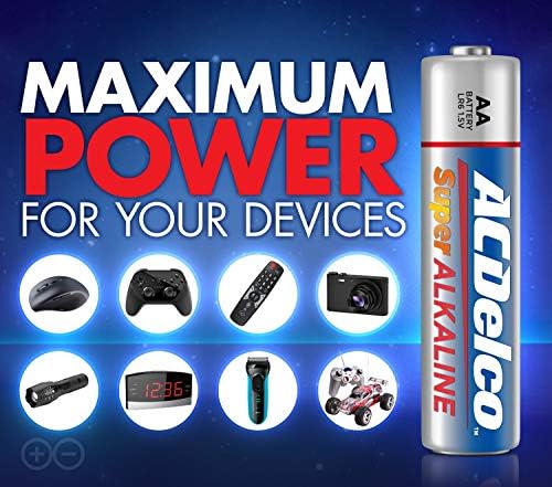 Акделко Ааа Батерии, Максимална Моќност Супер Алкална Батерија, 60 Брои &засилувач; 60-Брои Bat Батерии, Максимална Моќност Супер