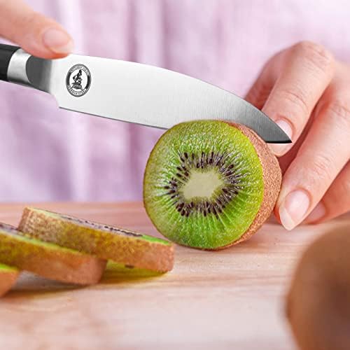 Китори Паринг нож 4 инчен Мал Кујнски Нож Остар Фалсификуван високо германски Јаглероден Нерѓосувачки Челик, Овошен Нож за Сечење