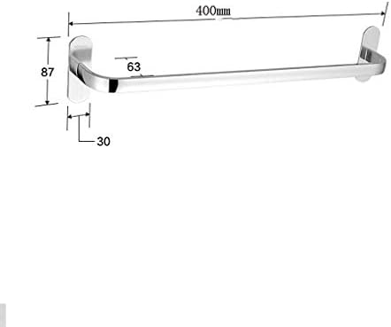 LYMJJ Пешкир Решетката - Сребрена Пешкир Решетката, Бања Простор Алуминиум Една Прачка Силна Удар-Слободен Пешкир Бар, Големина 40x8, 7x6, 3