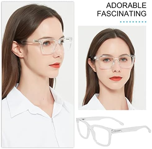Wemootants Големи очила за читање женски модни плоштад читатели 1.0 1,25 1,5 1,75 2,0 до 4,0 5.0 6.0 јачина на јачина на пролетната шарка
