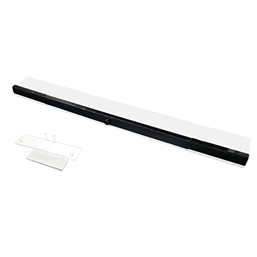 Безжична сензорна лента за инфрацрвени конзоли на Реј У и Wii, работи со контролори на движење, вклучува кабел Стенд и Ир （бел)