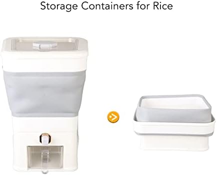 Контејнер за диспензери за сув ориз за сув ориз, автоматски PP и сад за миленичиња ориз за ресторани
