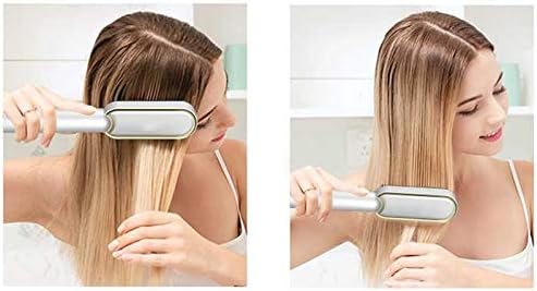 Cujux Електрична коса зацрвнувач четка за брзо греење чешел за исправнување
