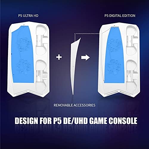 PS5 Додатоци, PS5 Двојна Смисла Контролер Станица За Полнење И PS5 Полнење Стојат Бели И PS5 Активирањето Продолжувачи