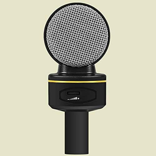 Microphone кондензатор LHLLHL со микрофон на Stand Microphone за компјутерски лаптоп во живо за пеење во живо