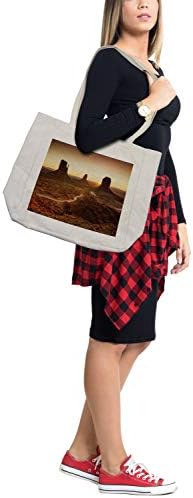 Торба за купување на пејзажи во Амбесон, икони во долината на споменикот Аризона Јута обележја Национални паркови на САД, еколошка торба за