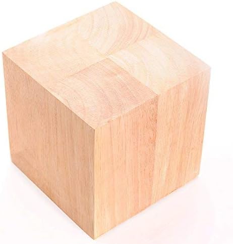6 Инчен Цврст Дрво Блок Коцка - 1 Блок