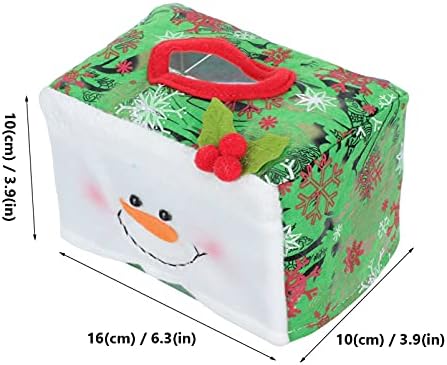 Декорација на домашен дом 2 парчиња, кутија за Божиќно ткиво, со корица на правоаголен држач за правоаголно ткиво, не-ткаени Божиќни ткиво,
