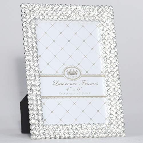 Лоренс рамки 4x6 Juliet Silver Metal Crystals Crymals Frame