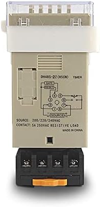 Axti Digital LED програмабилен тајмер за релејм за тајмер DH48S-2Z 0.01S-99H99M со приклучок за приклучок AC/DC 12V 24V 36V
