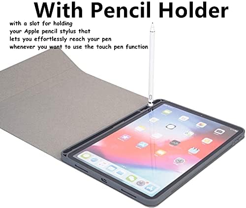Случај за тастатура за iPad за Pro 11 2020 со TouchPad, iPad Pro 11 тастатура со тастатура со молив што може да се одвои метална тастатура за