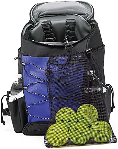Атлетико Пиклибол ранец - торби за марини за мажи или жени вклучуваат држач за топчести топка