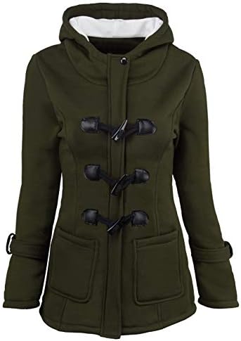 Женски зимски згуснети палто со крзнено качулка капчиња кадифен јака јакна со отворена мода удобна џебна надворешна облека