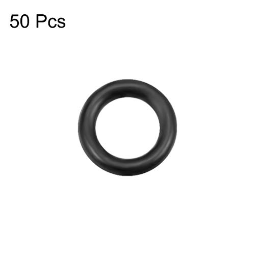 Uxcell Nitrile гума О-прстени 5,5 mm OD 3,5 mm ID 1mm ширина, метричка нитрилна гума запечатување запечатување за водовод на