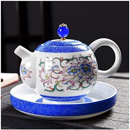 Билен чај Чајник чајник Со Цедалка Цвет Чајник Керамички Тенџере Со Пастелна Боја Чај Сет Чај Со Филтер Црн Чај Едно Тенџере Е360мл