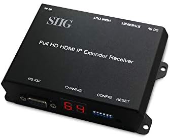 SIIG 1080P HDMI Екстендер Преку IP Со IR, RS-232, Локална Јамка Надвор-RX, Примајте HDMI Преку Прекинувач За Мрежа PoE, Матрица Што Може Да